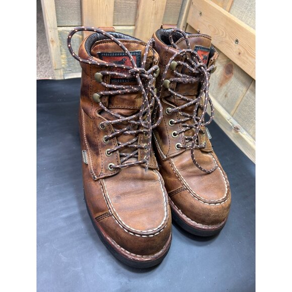 Irish Setter Mens 8 UltraDry Waterproof Leather Work Boots Brown Lace-Up main image 10